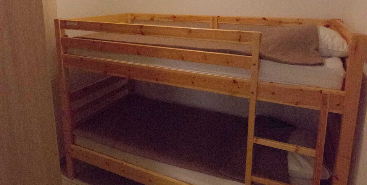Chambre avec lits superposés